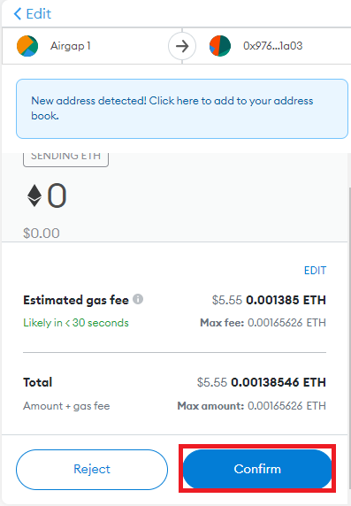 metamask vault data